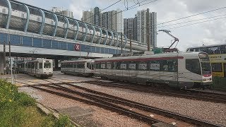 MTR Light Rail 1004+1070 near Tin Shui Wai Station