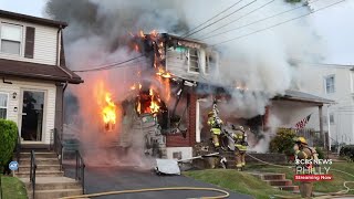 House In Glenolden Delaware County Erupts Into Flames