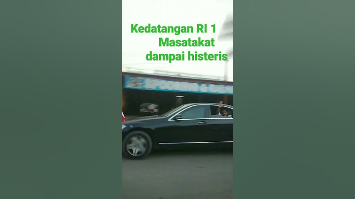 MASYARAKAT HISTERIS MENYAMBUT KEDAYANGAN PAK JOKOWI