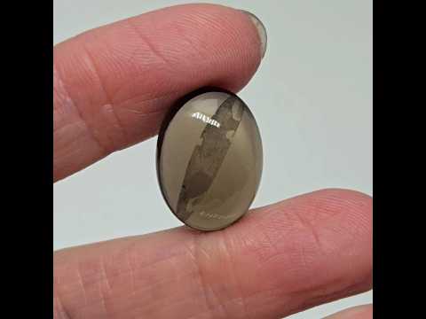 Раухтопаз - кабошон, видео 1