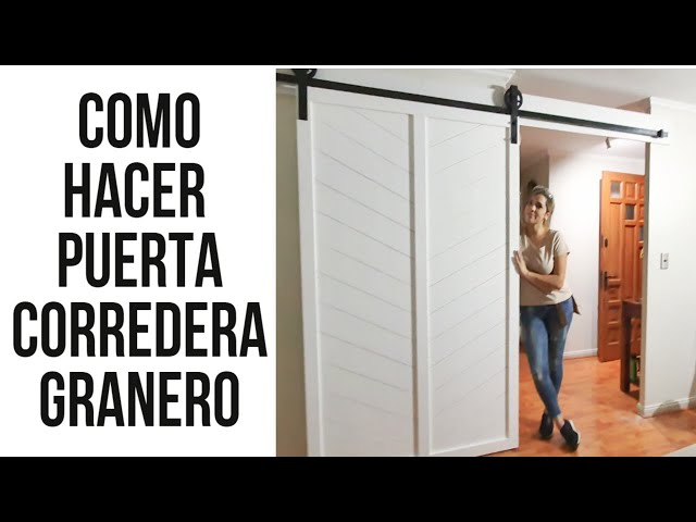 Puerta corredera granero: paso a paso para hacer una - Bricomanía