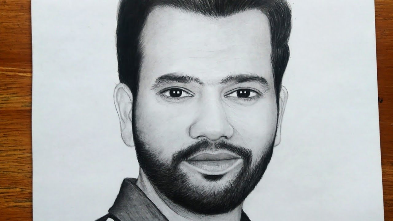 New] The 10 Best Art Ideas Today (with Pictures) - Amazing sketch of Rohit  Sharma! Artist … | Pencil sketch portrait, Art drawings beautiful,  Celebrity drawings
