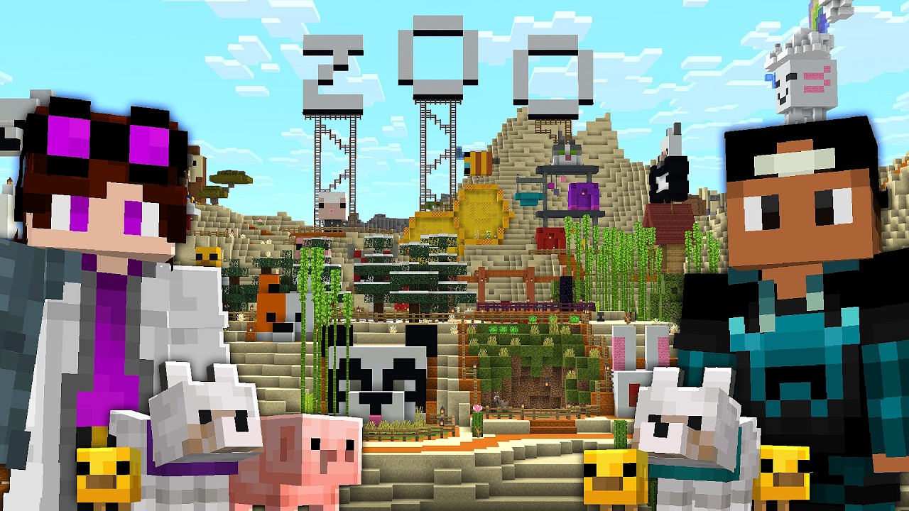 O MELHOR ZOOLÓGICO DO MINECRAFT (novos mobs bebê) - CS5