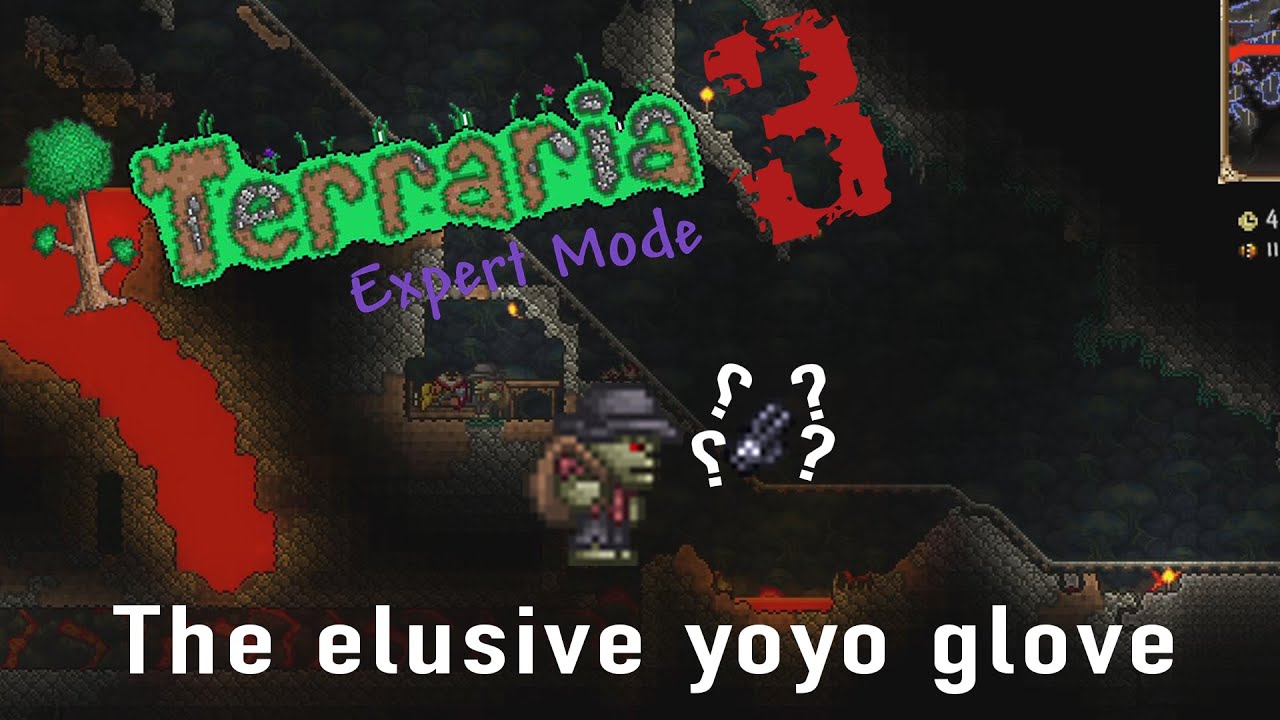 Terraria Expert Mode 3 The elusive yoyo glove YouTube