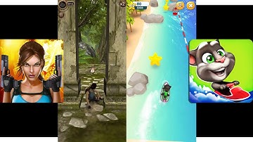 Lara Croft Relic Run Vs Talking Tom Jetski