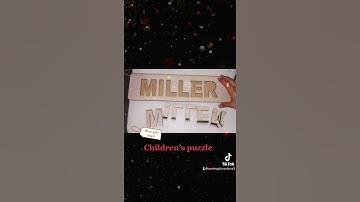 Custom laser-cut Name puzzle Perfect Christmas gift