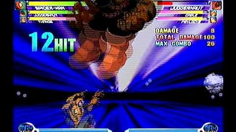 MvC2: Spiderman (100 dmg) combo on Juggernaut using Quad Fierce