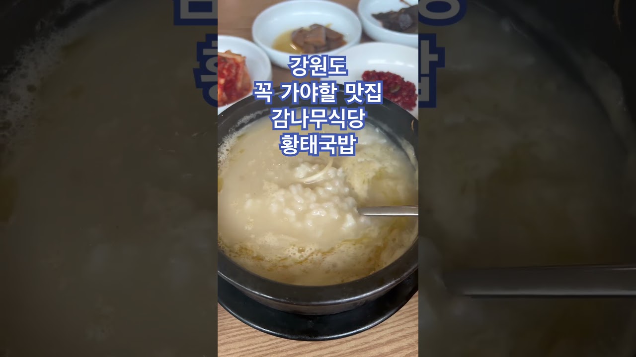 #jmt #감나무식당 #황태국밥 #강원도맛집 #존맛탱 #양양맛집
