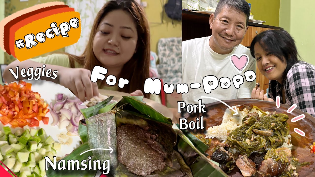 Cooking: Mising tribe ‘Namsing Recipe’ (fermented fish)// A day with my parents// poohvlogs