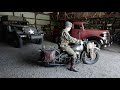 1942 WLA Harley Davidson Motorcycle ride - Start up and Operation