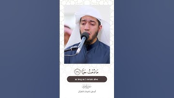 تلاوة جميلة ~ بدر البشر