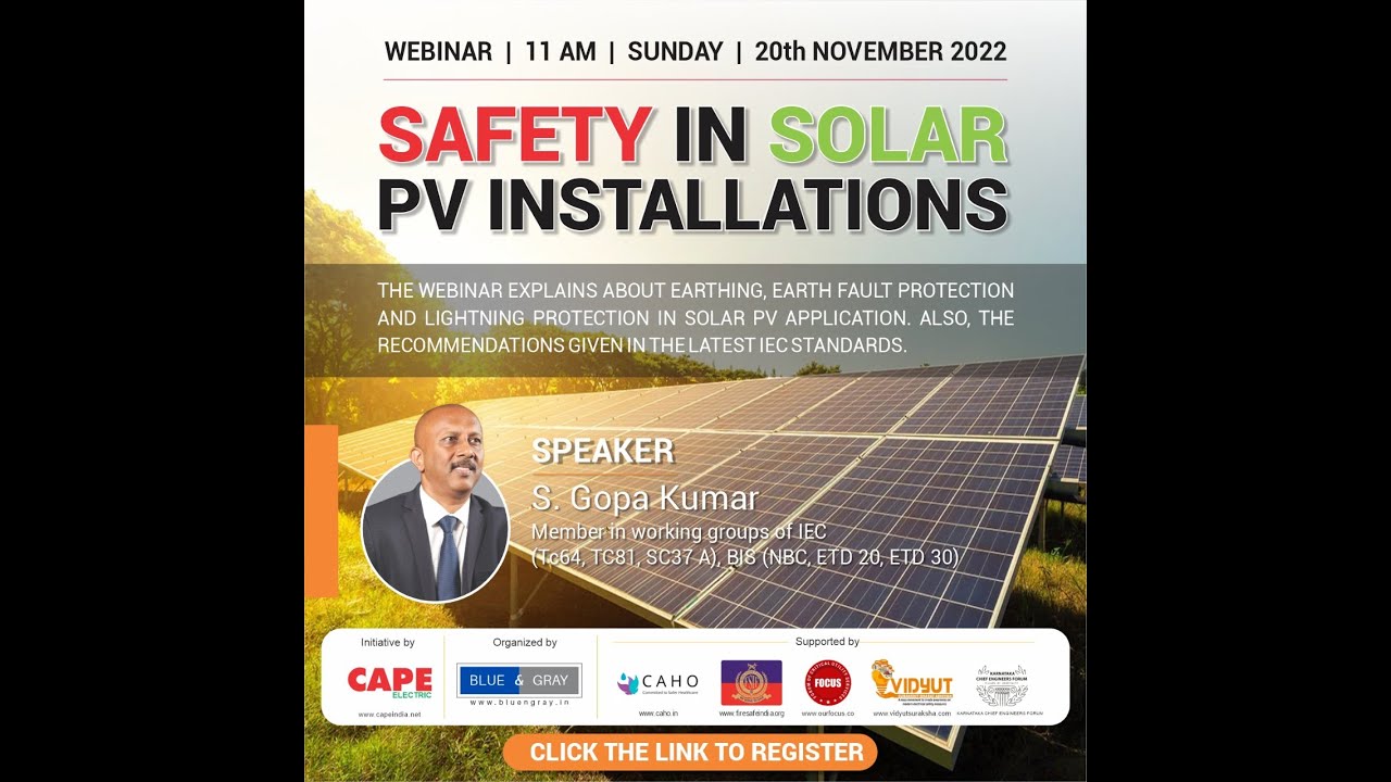 SAFETY IN SOLAR PV INSTALLATIONS - Main Part