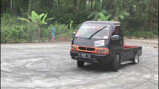 PICK UP DRIFF || SLALOM#modifikasi #trukoleng #pypviraltiktok #bus