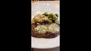 Steak with gorgonzola butter -