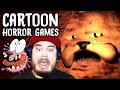 GARFIELD THOUGHT I WAS FOOD AND ATE ME!! | 5 Random Horror Games! (Cartoon Edition)