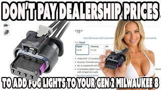 Cheap DIY Harley Fog Light Harness Gen 2 M8 Install