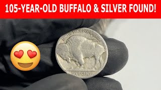 105-Year-Old Buffalo & Silver Found!  #coincollecting #coinrollhunting #coin