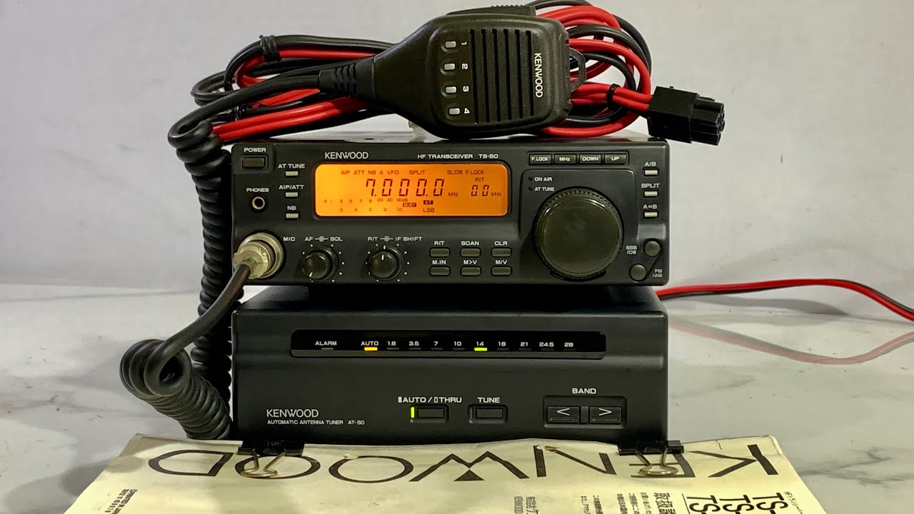 💥Kenwood TS-50 HF 120W + DC + Mic + AT-50💥 - YouTube