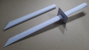 DIY - How to make the SAMURAI SWORD with SCABBARD from A4 paper - ORIGAMI TUTORIAL