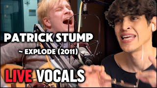 TAKE NOTES! Vocal Student REACTS to Patrick Stump ~ Explode LIVE VOCALS