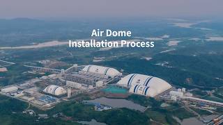 Air Dome Inflation and Installation Process.