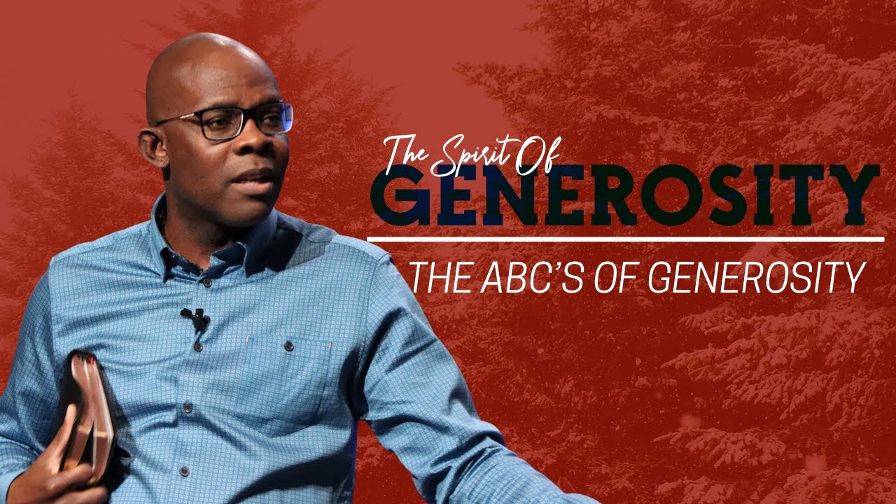 THE SPIRIT OF GENEROSITY // THE ABC'S OF GENEROSITY  // SOZO CHURCH // MARLANDO JORDAN
