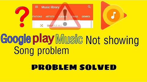 How to fix google play music not showing song Problem Solved 2023