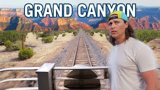 8. Riding America's ONLY TRAIN to the GRAND CANYON!