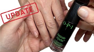 She used OPI Repair Mode for total of 14 days and this is the result!