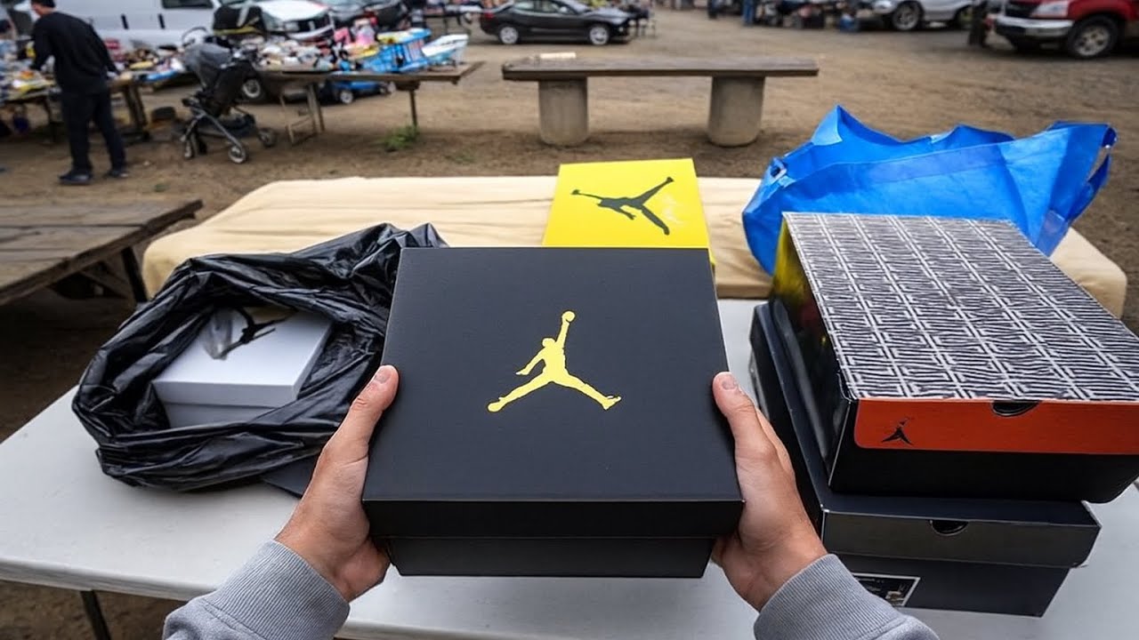 ОН ВЫНЕС НА БЛОШИНЫЙ РЫНОК БОЛЬШИЕ СУМКИ, НАПОЛНЕННЫЕ КРОССОВКАМИ AIR JORDAN!