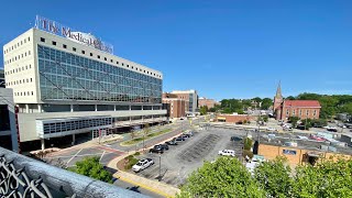 GA Gov. Kemp visits temporary medical unit at a Macon hospital