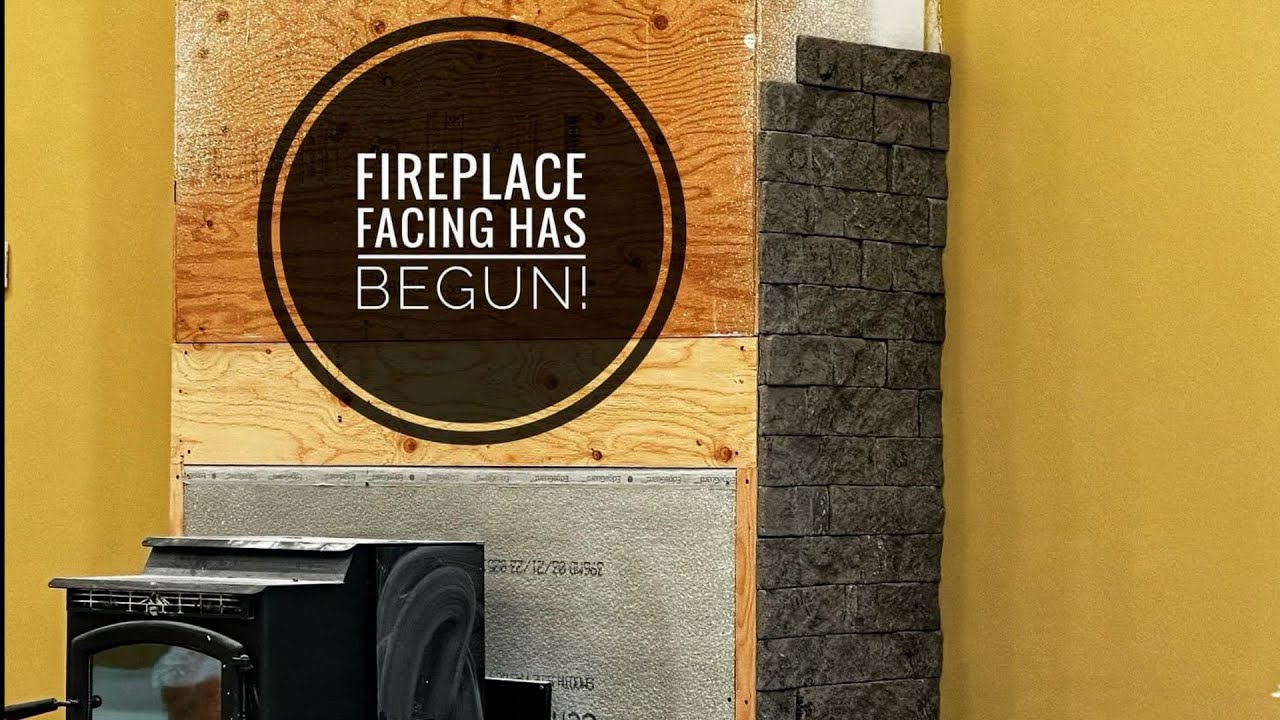 DIY Evolve Stone Fireplace Bricks | Building Our Own Home Ep. 104