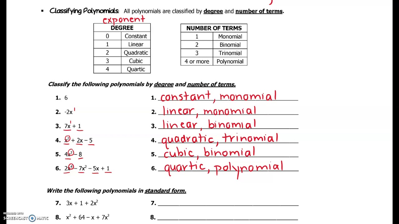 Video #1 - Polynomials - YouTube