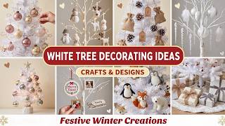Grand! 🤍 white christmas tree decorating ideas with Frosty Branches and Crystalline Baubles 2026
