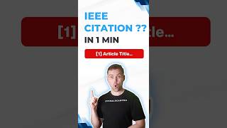 IEEE Referencing in 1 Min (With Examples)