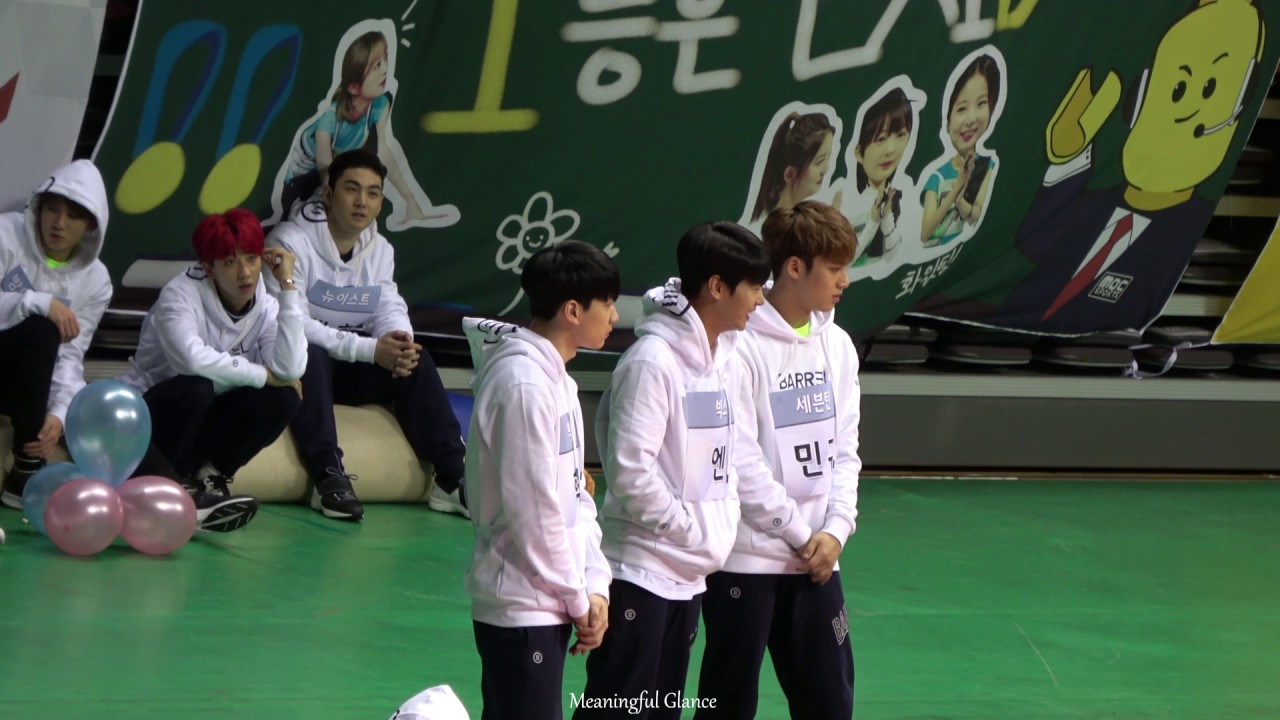 170116 아육대 세븐틴 민규 & 빅스 엔 대화 타임