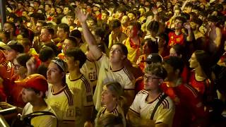 Spain scores! Reaction to Ferran Torres goal in World Cup final vs. Argentina at Madrid watch party