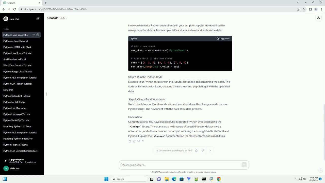 How to add python to excel youtube
