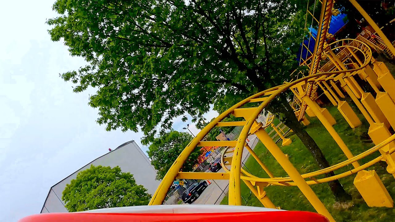 Roller Skater Roller Coaster! Front Seat 4K POV! Kentucky Kingdom Amusement Park