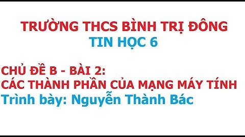 Mạng máy tính là gì nêu các thành phần mạng năm 2024