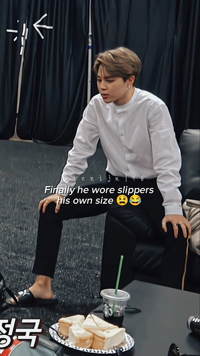 Yes slippers that fit mochi well 😀🤭✨❣️ #jimin #btsshorts #kpop