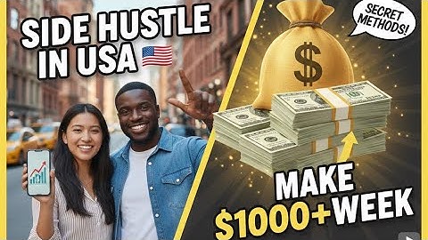 Easy ways to earn side income in America 💰🤑