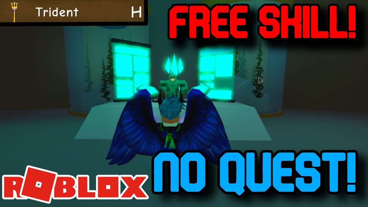 How To Get The Trident Skill Without Doing The Quest Roblox Power Simulator Glitch - roblox trident