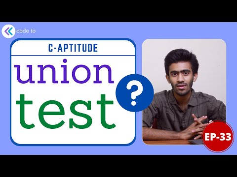 Union test | C-Aptitude | Ep - 33 | Interview Preparation | Tamil | code io