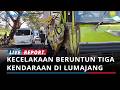 Kecelakaan Beruntun Tiga Kendaraan di Lumajang, 4 Orang Terluka