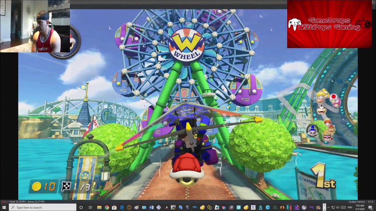 Mario Kart 8 Deluxe Ryujinx Nintendo Switch Emulator 1.0.3849 Mushroom
