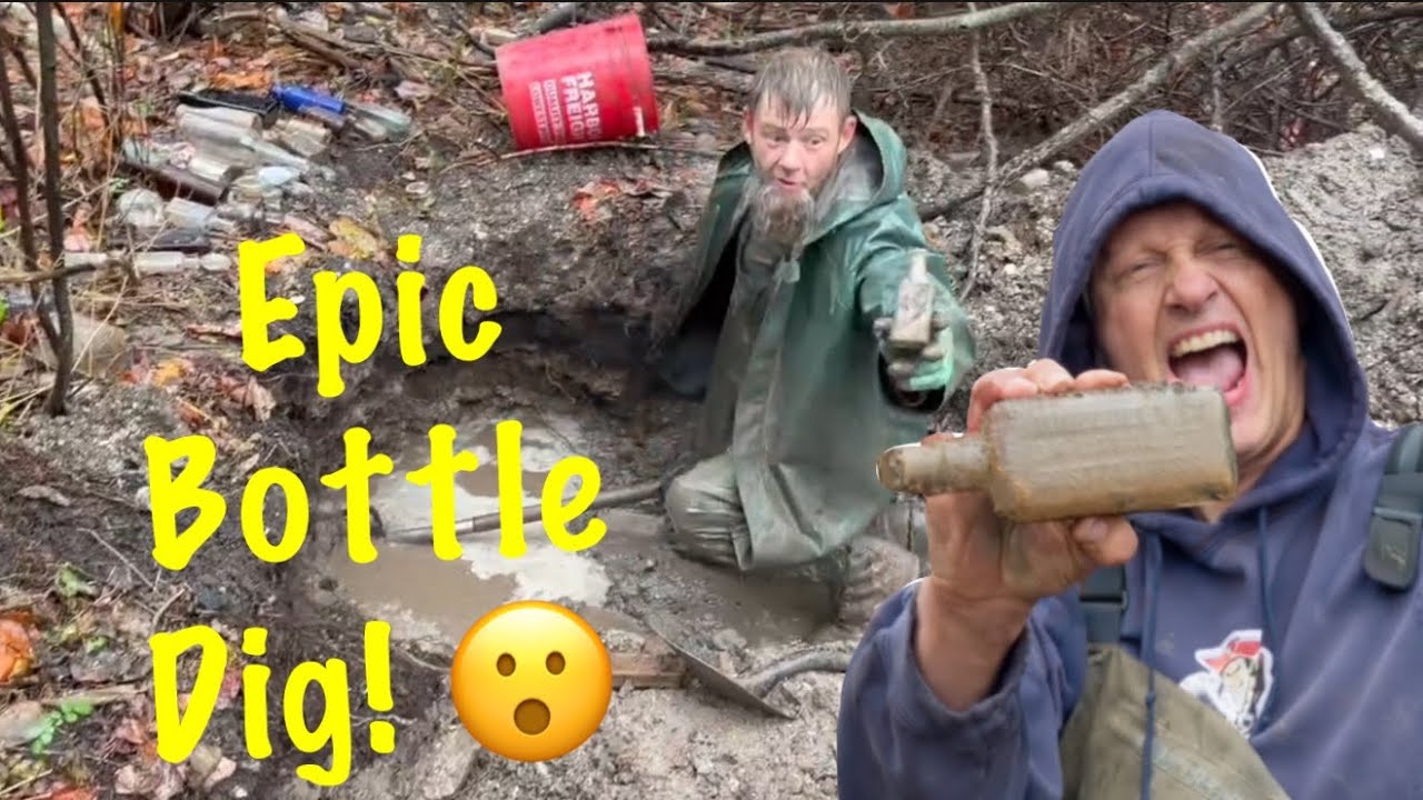 Эпичные раскопки: поиск бутылок под дождем, поиск реликвий, поиск сокровищ в грязи, поиск бутылок...