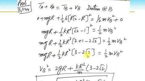 Engineering Dynamics, Work Energy Principle, Unsolved Problems