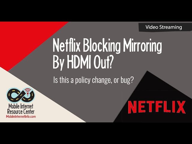 Fixed] Netflix HDMI Out for Downloaded Content on Apple iOS 11 Devices  Temporarily Disabled - YouTube