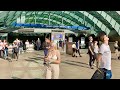 London Evening Walking Tour - Aug 2021| Canary Wharf, East London Business District [4K HDR]